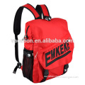 red young anti-theft rucksack with front flap